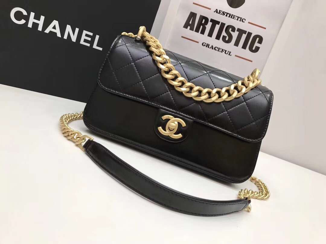 Ch**el Flap Bag with Black