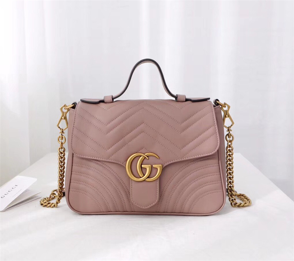 Gvc*1 Marmont Crossbady handle bag with Pink 498110