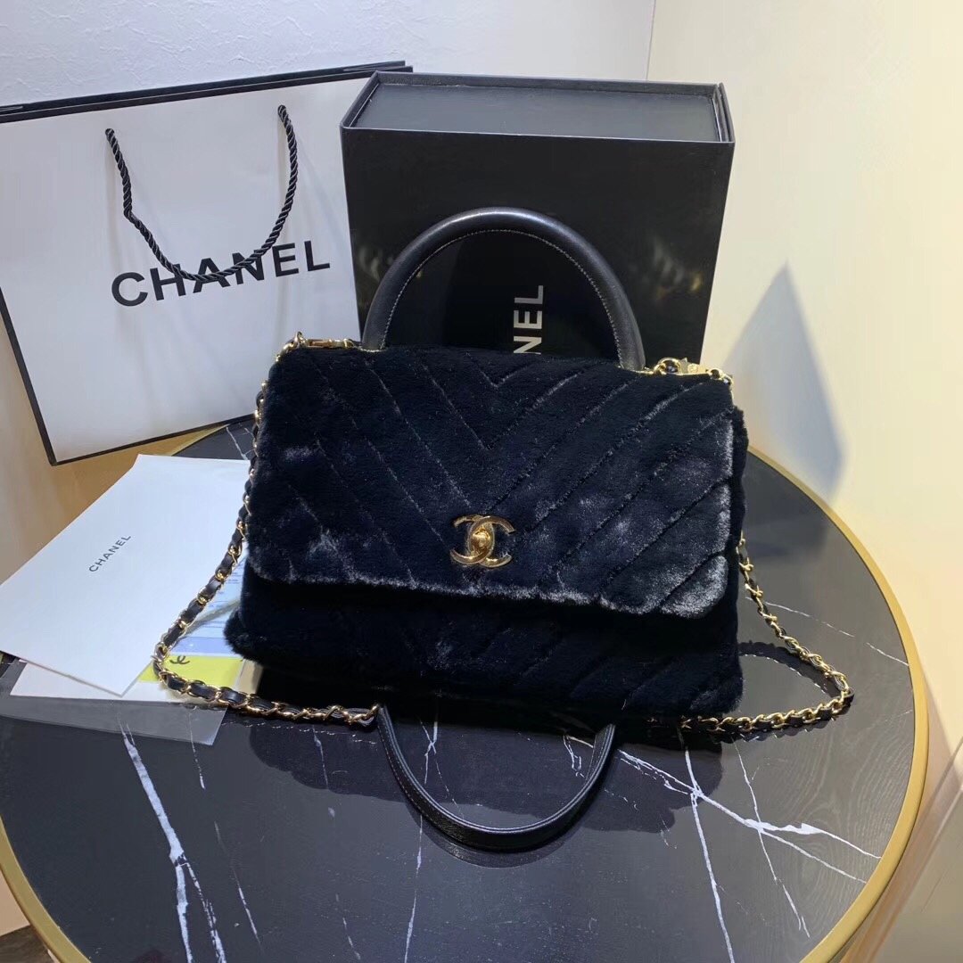 Ch**el bag 28cm Black
