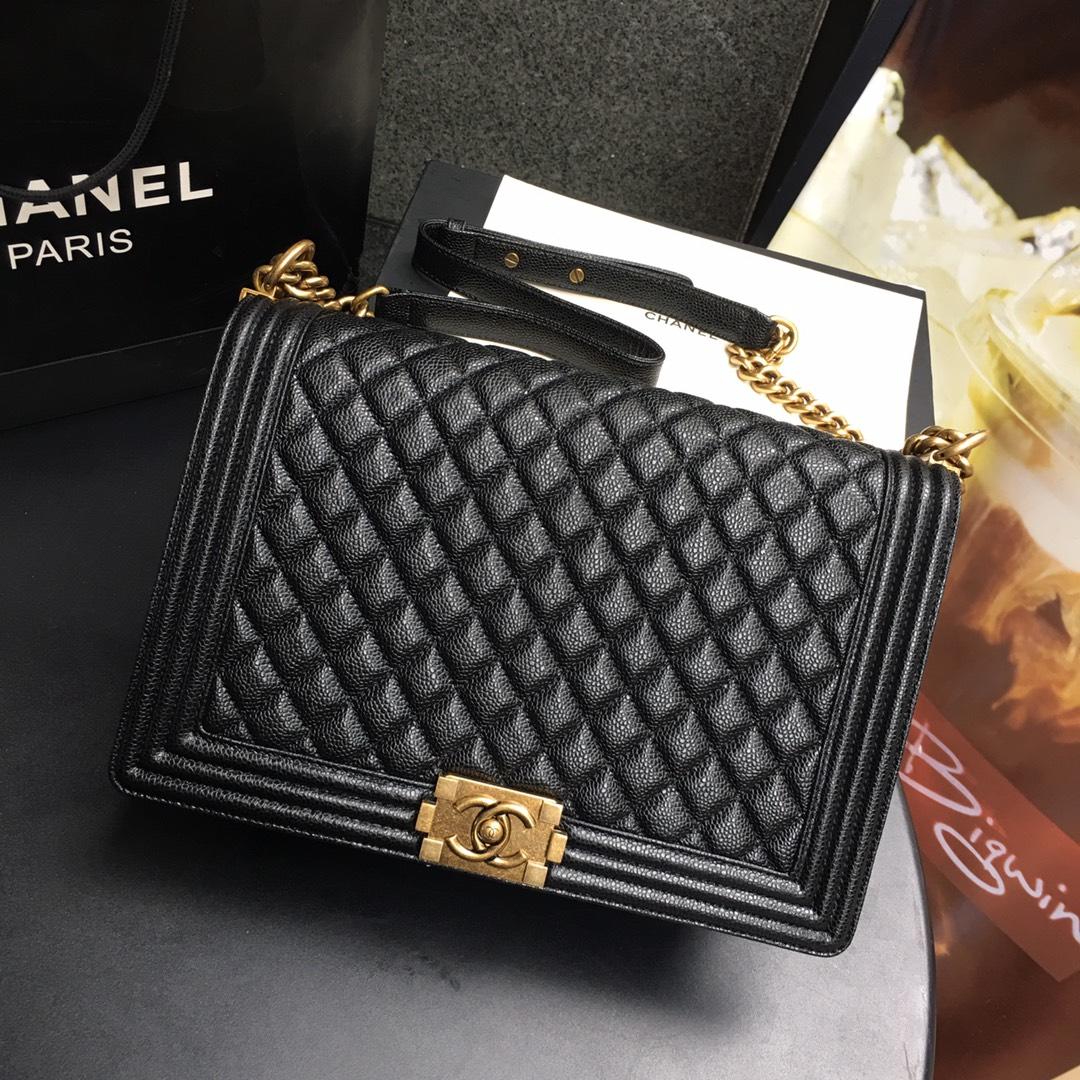Ch**el Leboy Caviar 30cm gold hardware