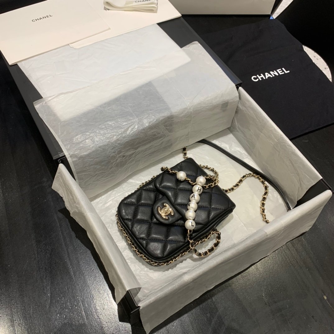 Ch**el 2020 Shoulder bag AS1345 balck