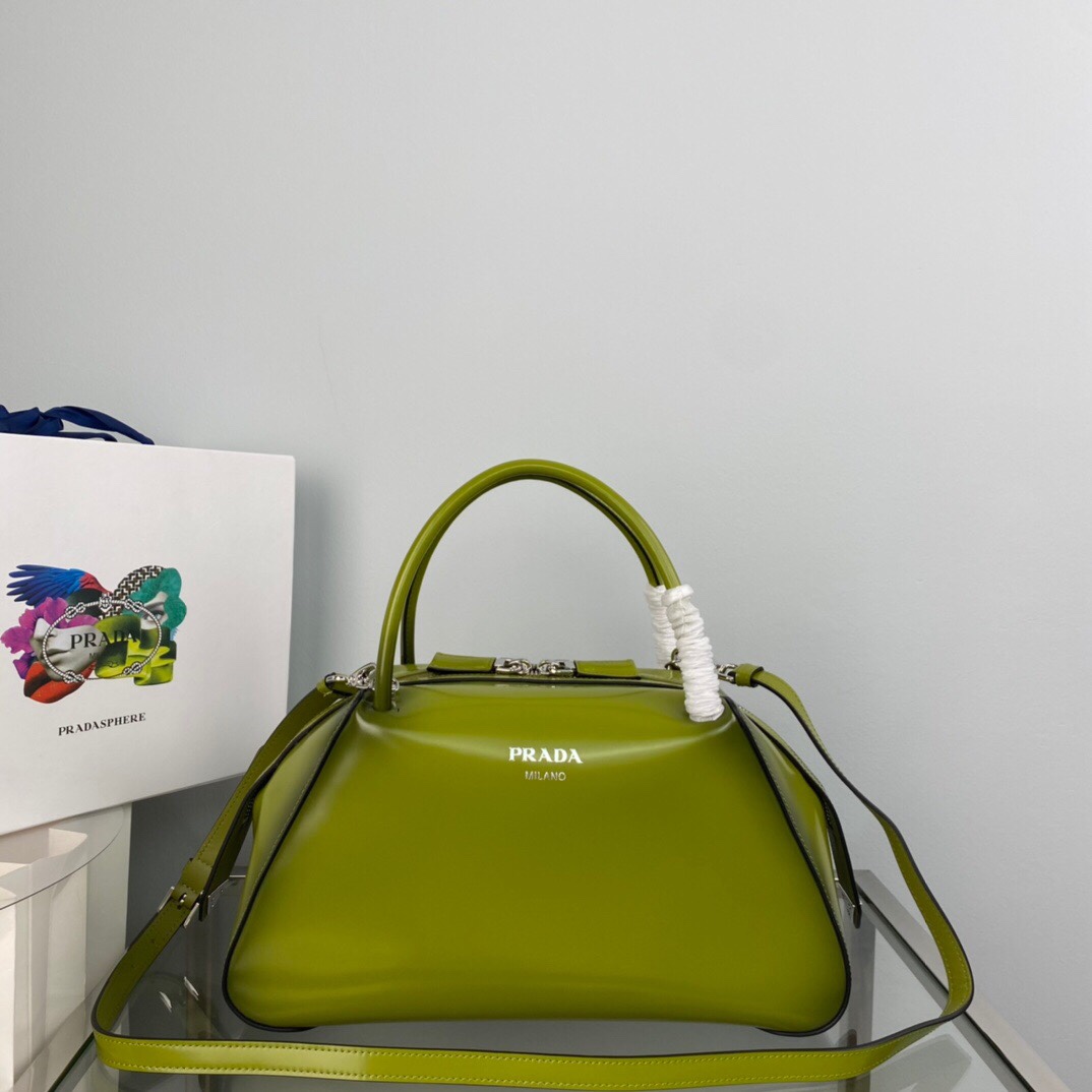 Pra*a Medium S*pernova Handbag Green 1BA365