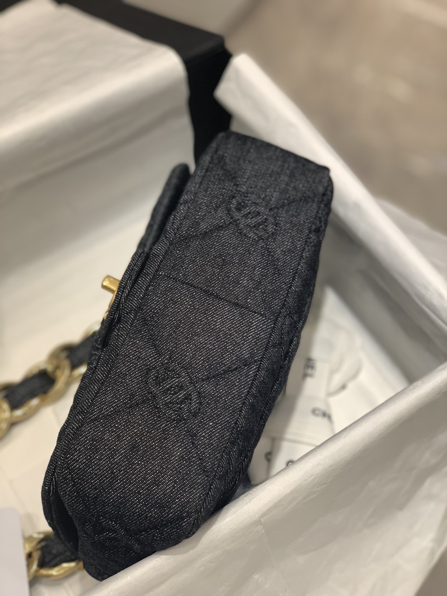 bagsaaa ch**el 22s black De*1m quilted cc flap bag - 25×14×6cm