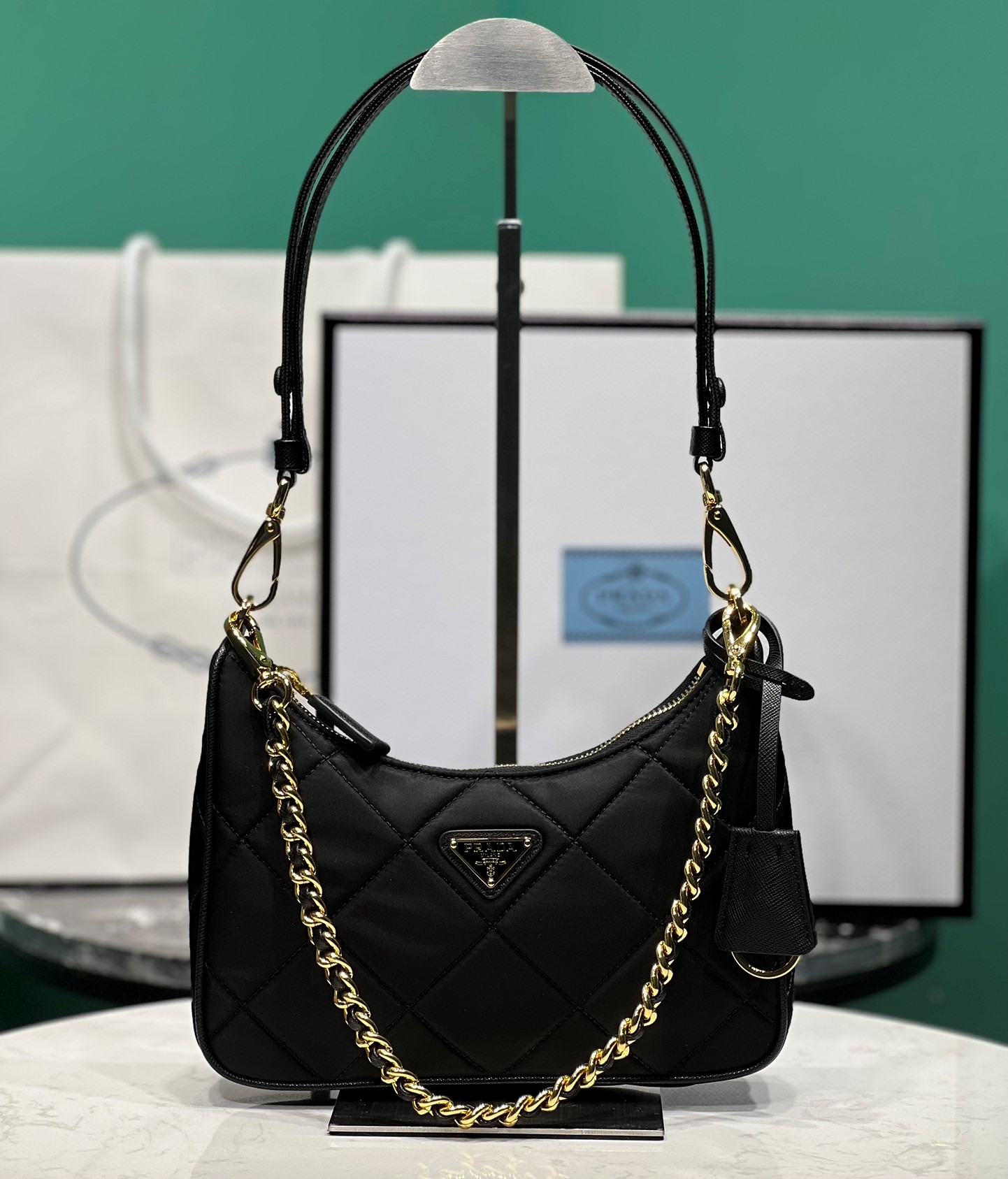 Bagsaaa Pra*a Re-Nylon mini-bag - 22x18x6cm