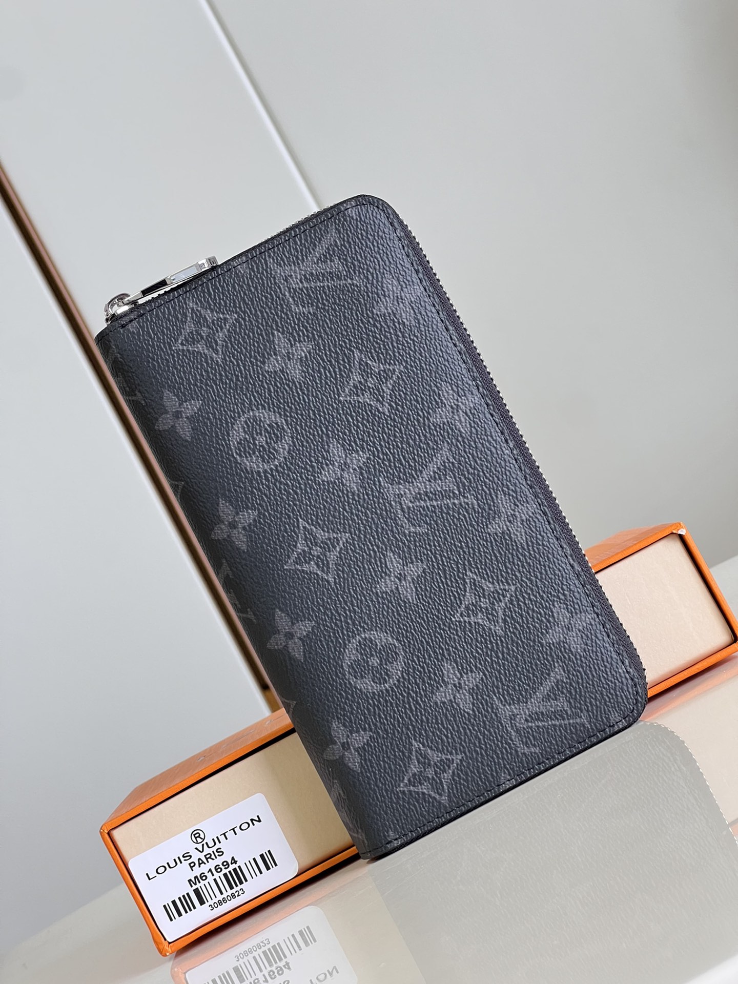 Bagsaaa L0vis Vvtt0n Monogram Black Zippy Wallet - 19cm