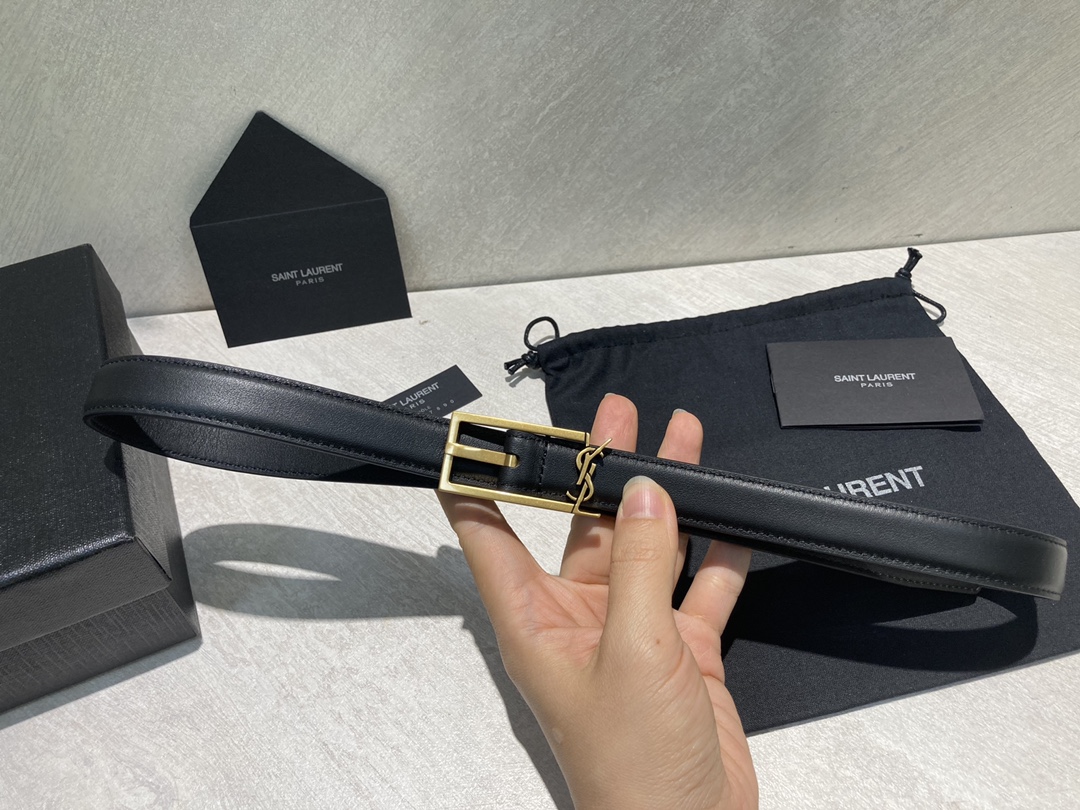Bagsaaa Y51 Cassandra Belt Black 2cm