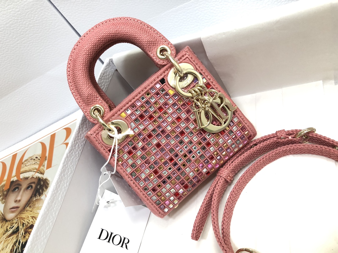 Bagsaaa D10r Lady Micro Pink Metallic - 12 x 10.2 x 5 cm