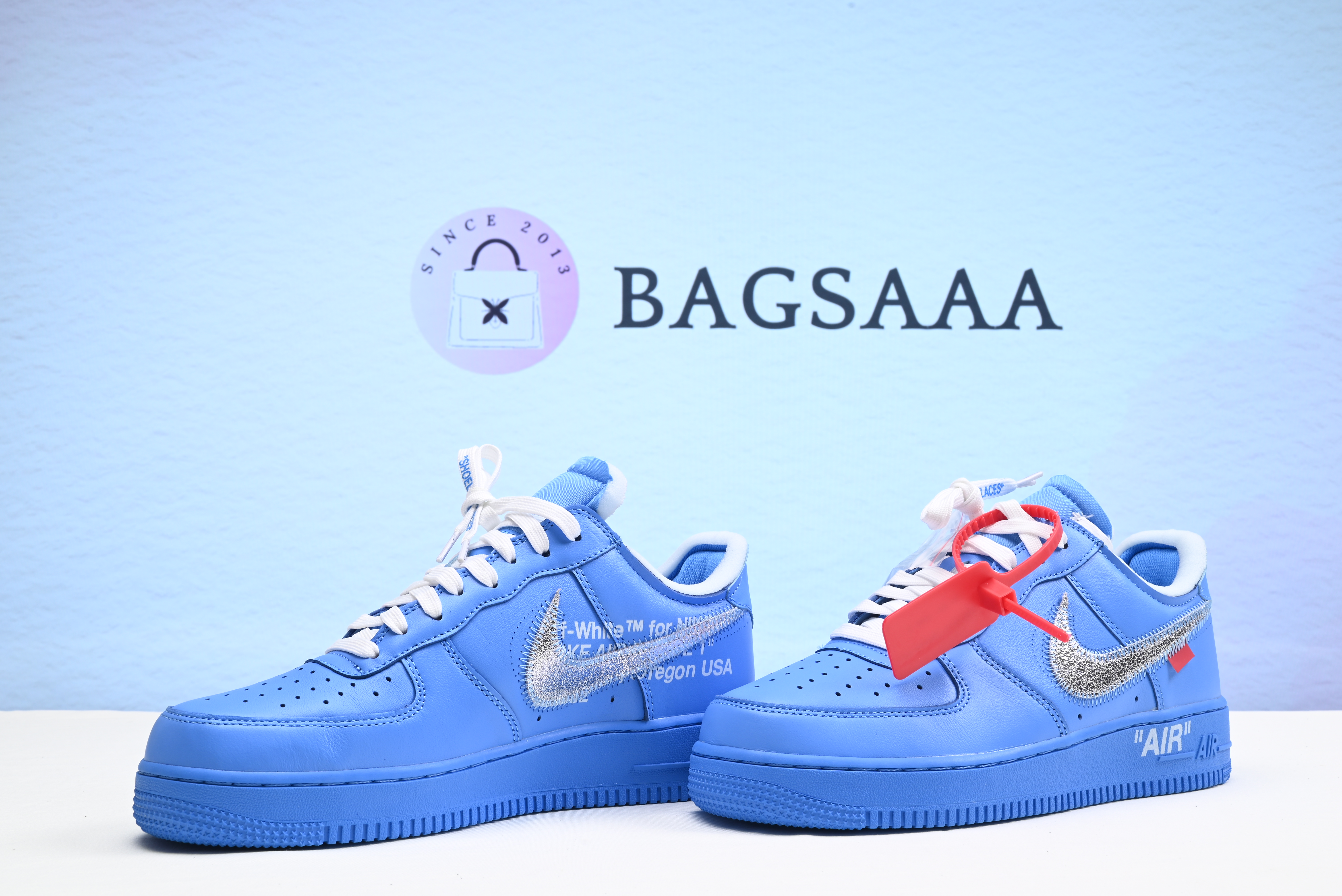 BagsaaaNike Air Force 1 Low Off-White MCA University Blue