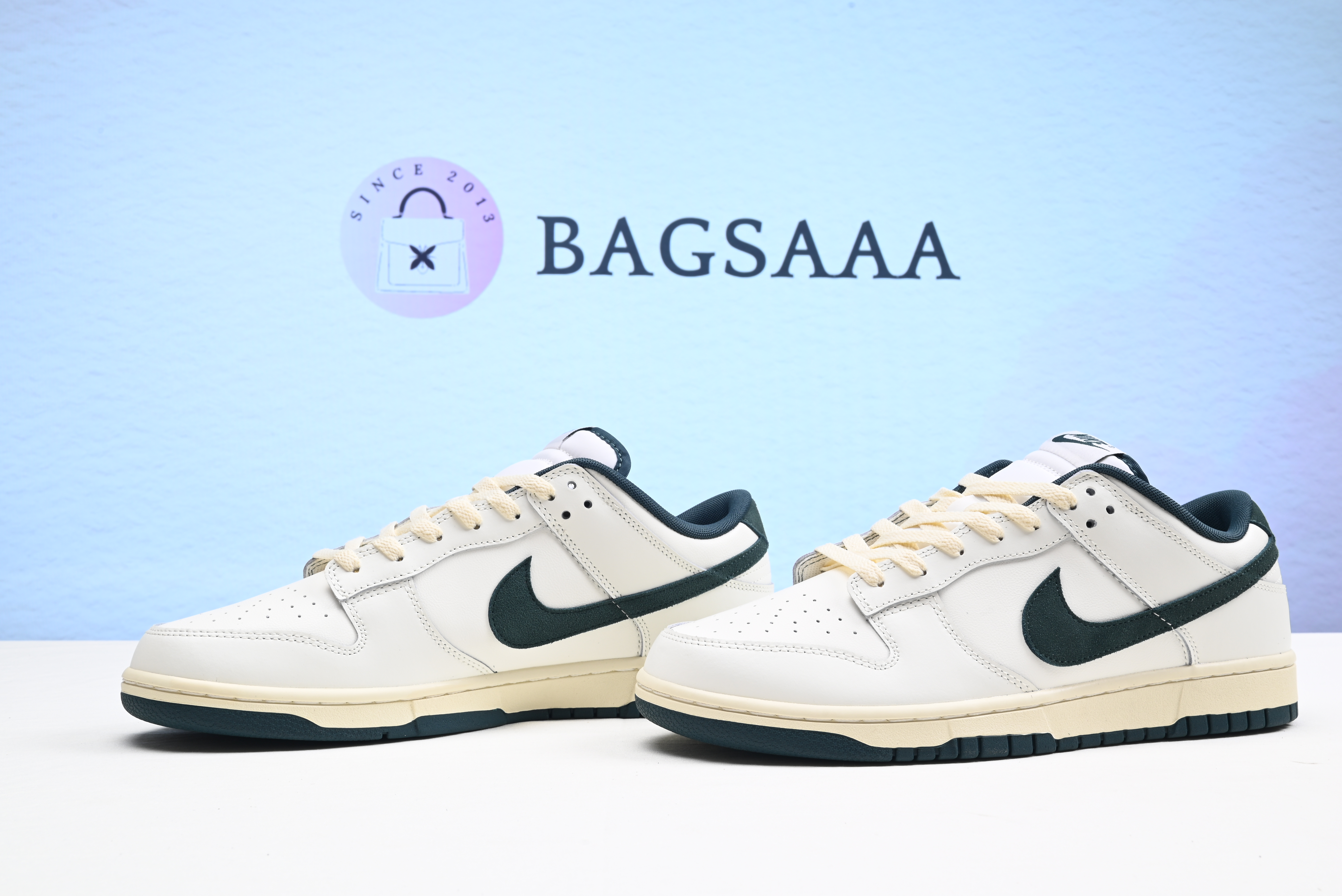 Nike SB Dunk Low Athletic Department Deep Jungle Coconut Milk White
