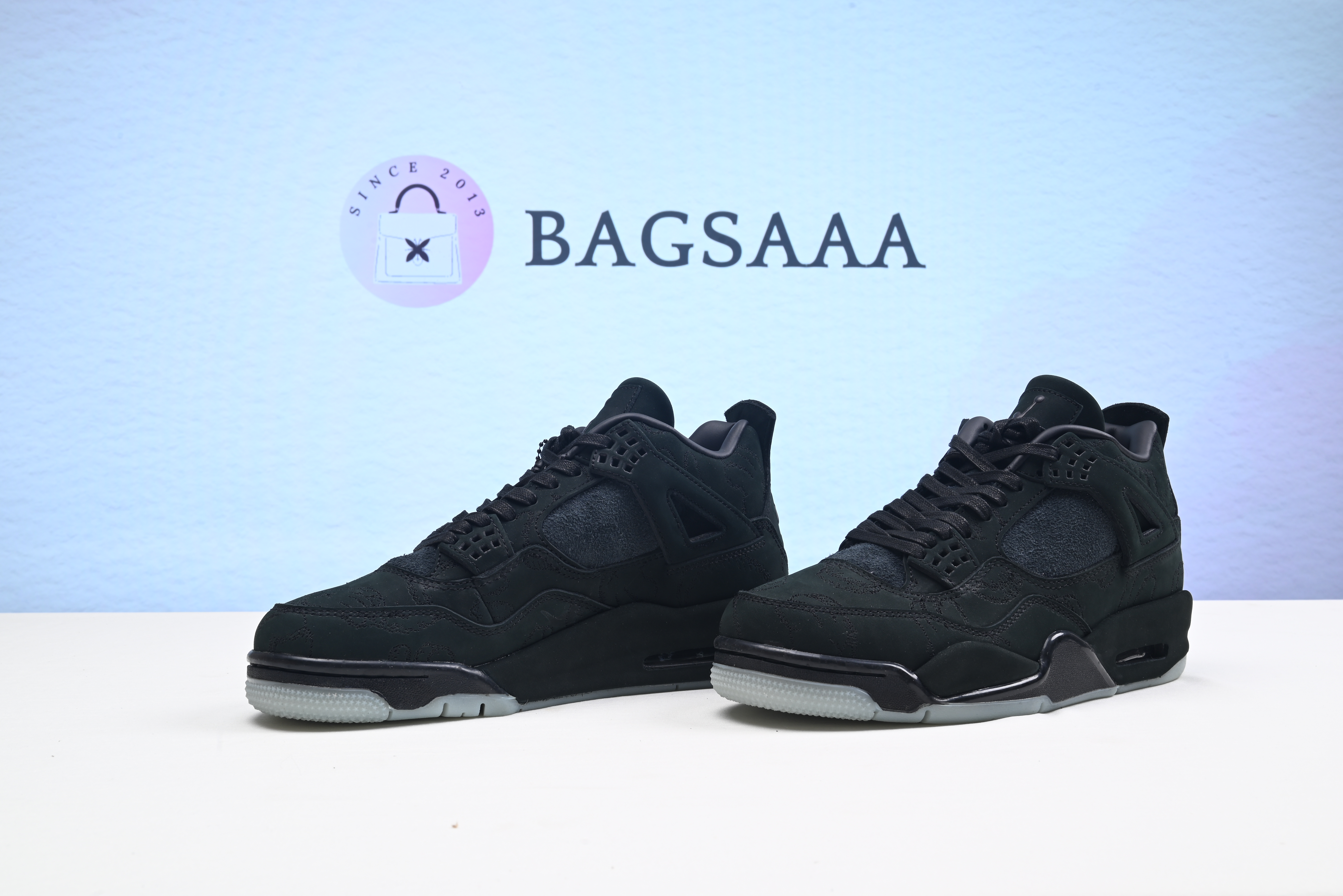 Nikoe Air Jordan 4 Retro Kaws Black
