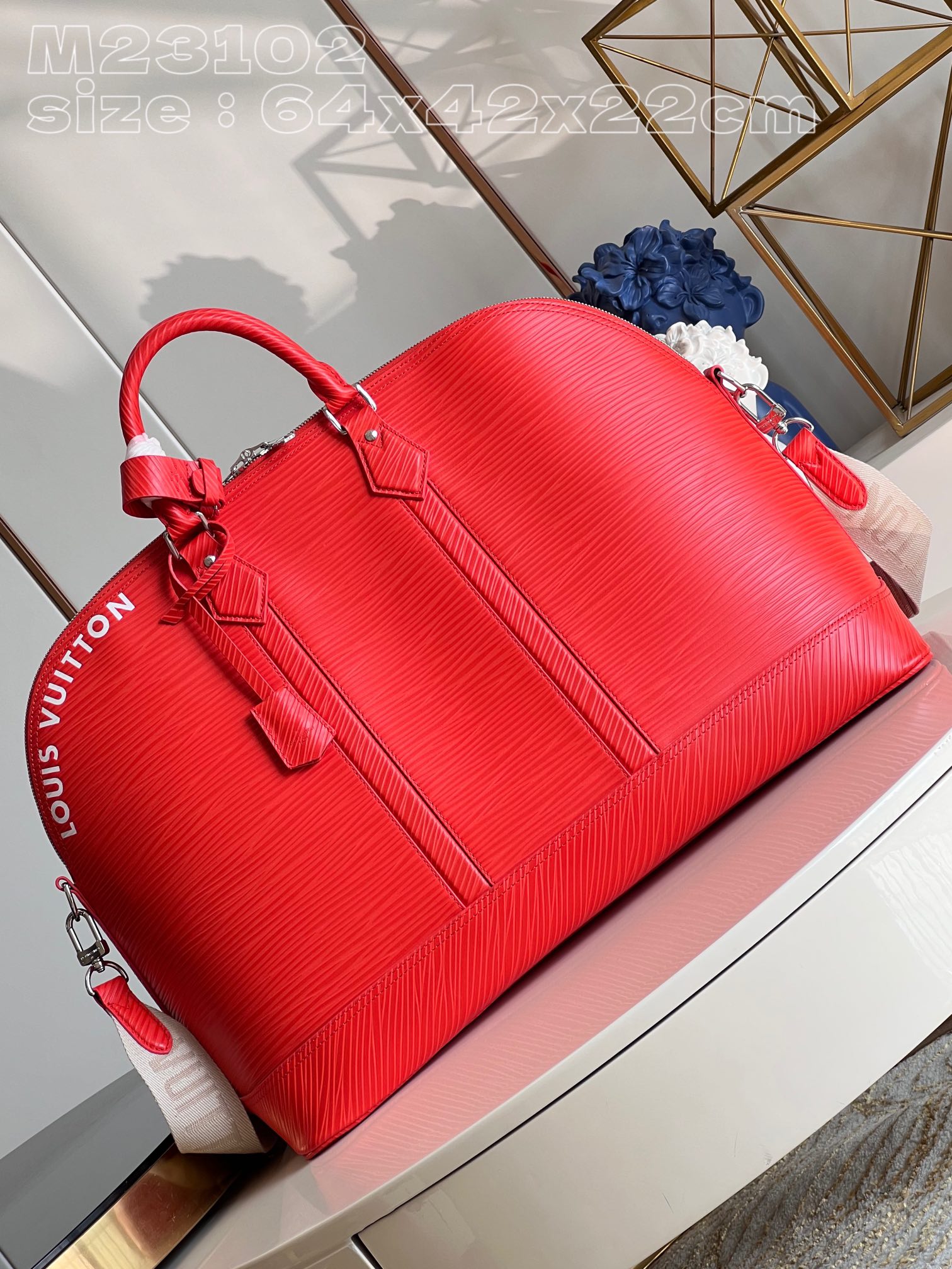 Bagsaaa L0vis Vvtt0n Alma Travel GM Red - 64 x 42 x 22 cm