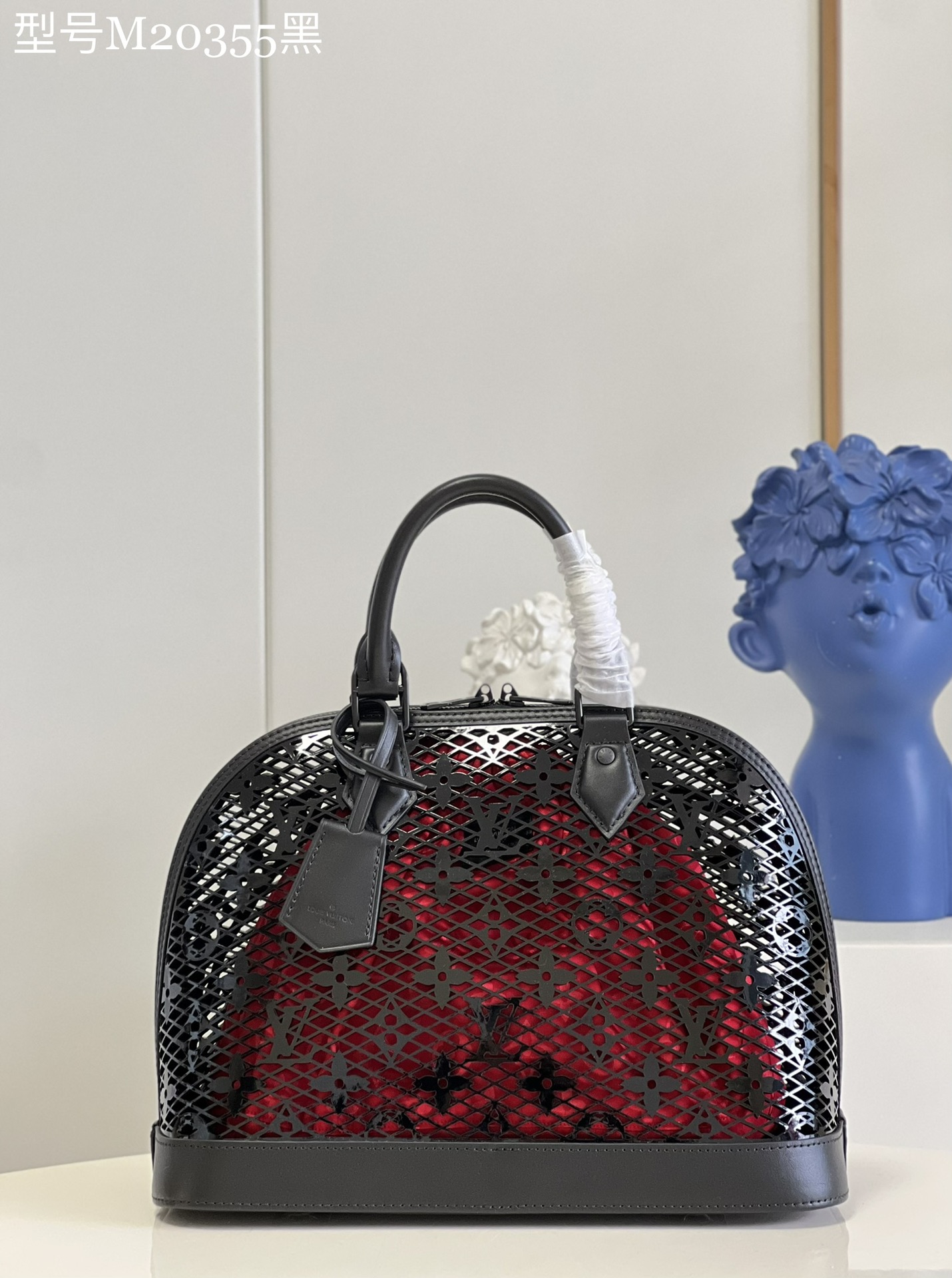 Bagsaaa L0vis Vvtt0n Alma PM Monogram Lace Black and Red - M20355 -32 x 25 x 16