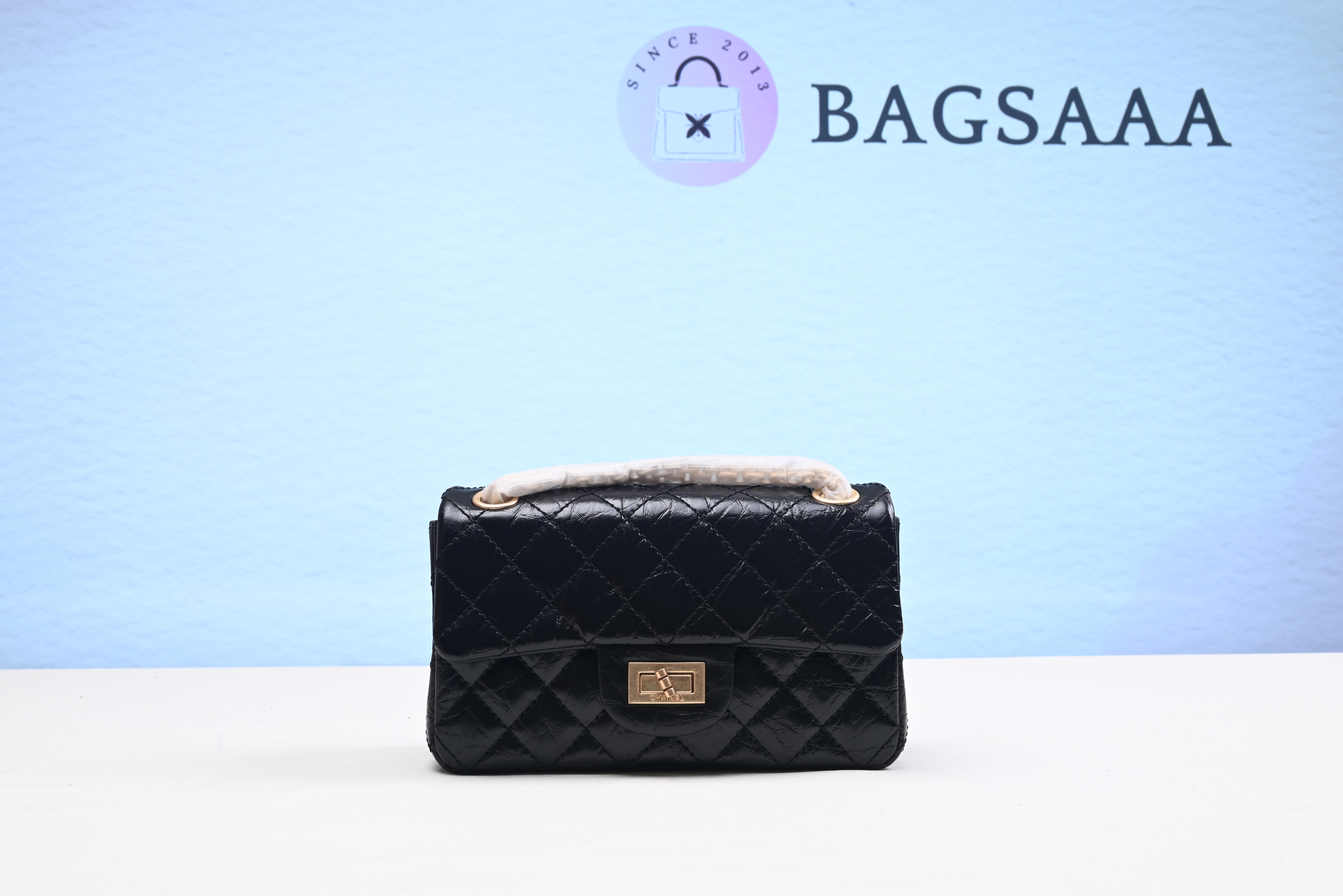 Bagsaaa Ch**el flap Bag Quilted 2.55 Reissue Black Bag - 20cm