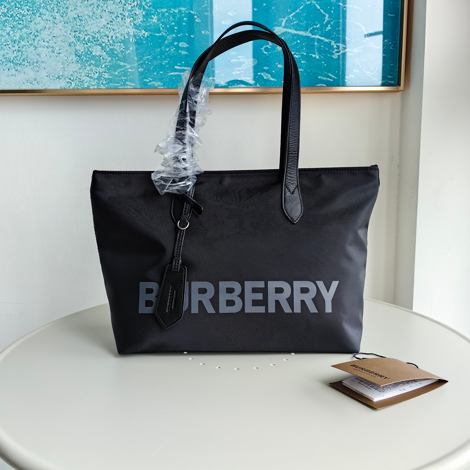 Bagsaaa Bv*b*rry Nylon Black Tote - 30X24x11cm (40cm)