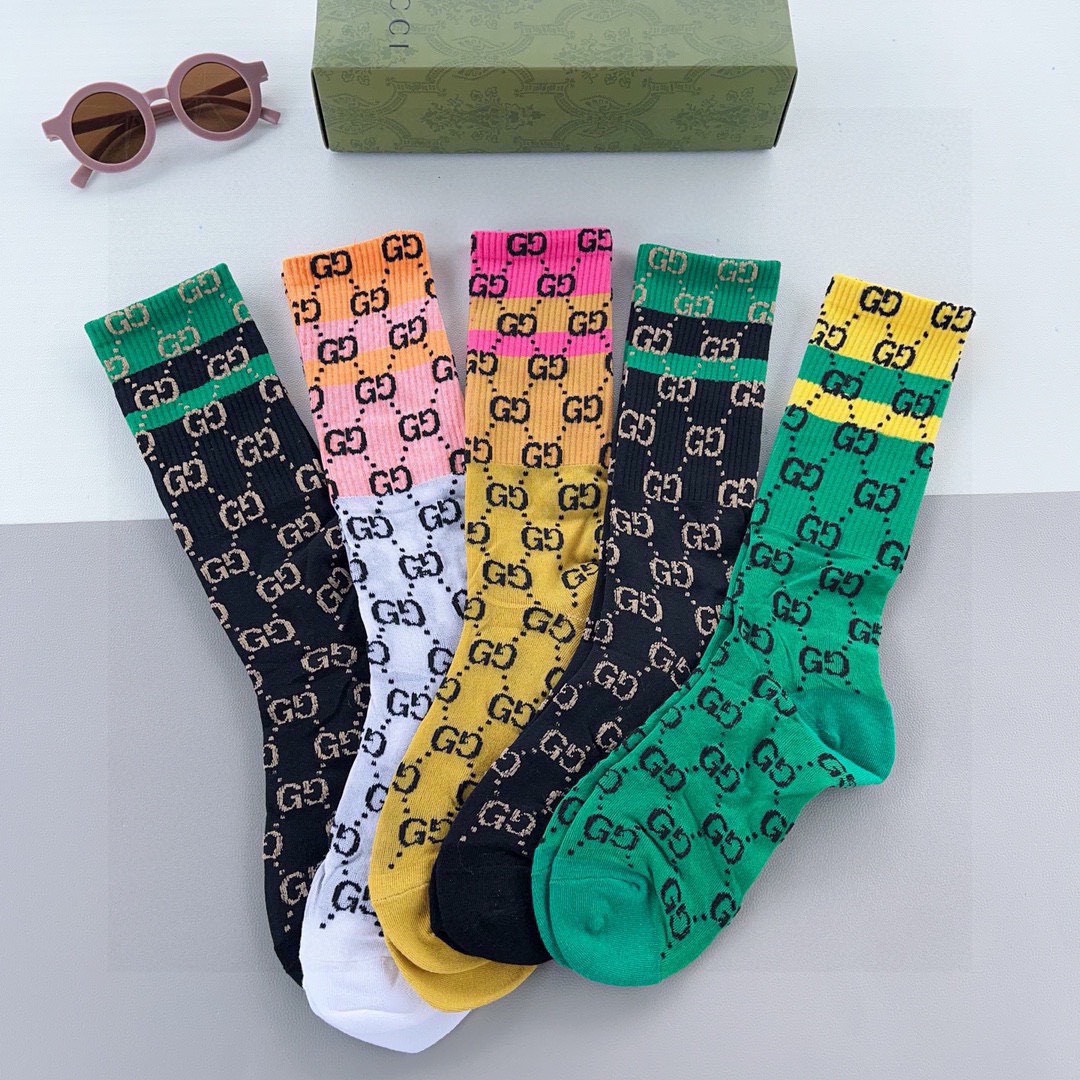 Bagsaaa Set Gvc*1 Socks 5 Colors 02