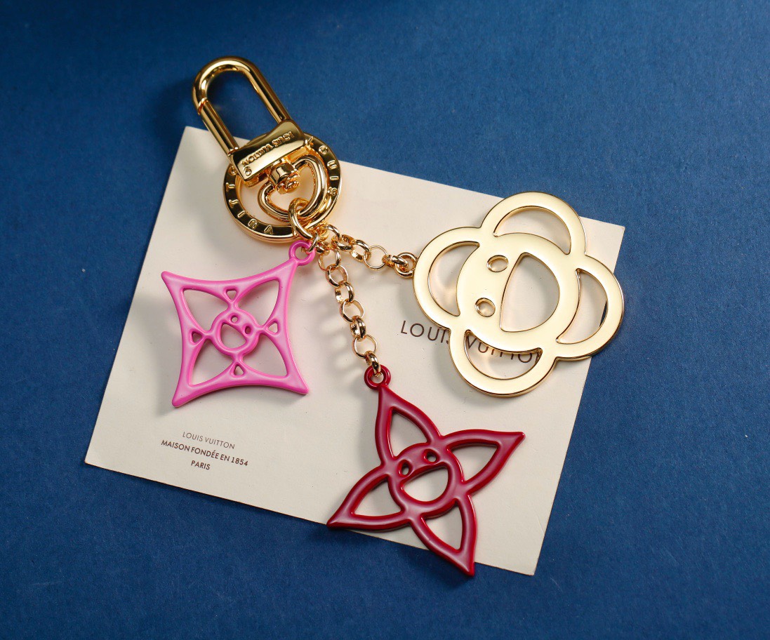 Bagsaaa L0vis Vvtt0n Cosmic Blossom Keychain and Bag Charm
