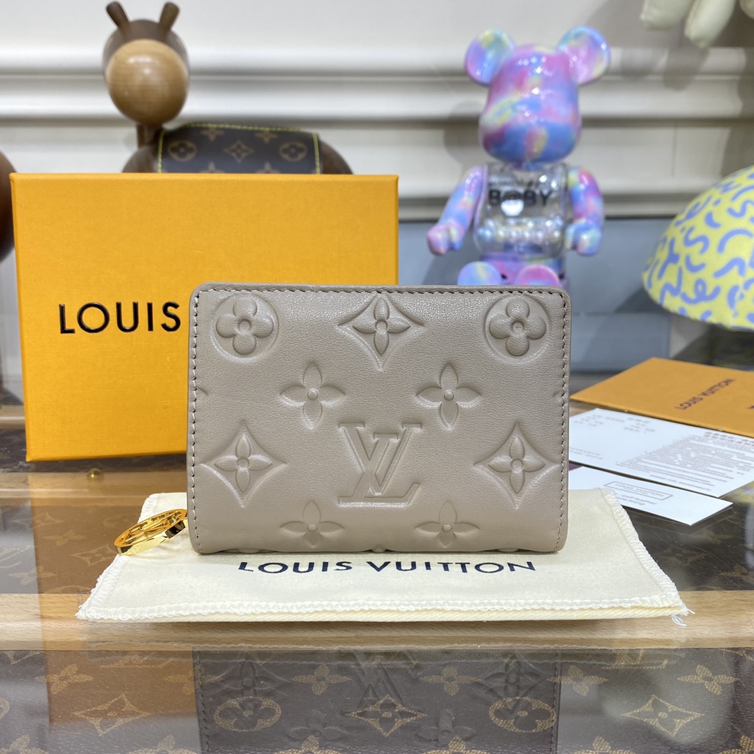 Bagsaaa L0vis Vvtt0n M81599 Lou Coussin Wallet Beige - 11.5 x 8.5 x 2.2 cm