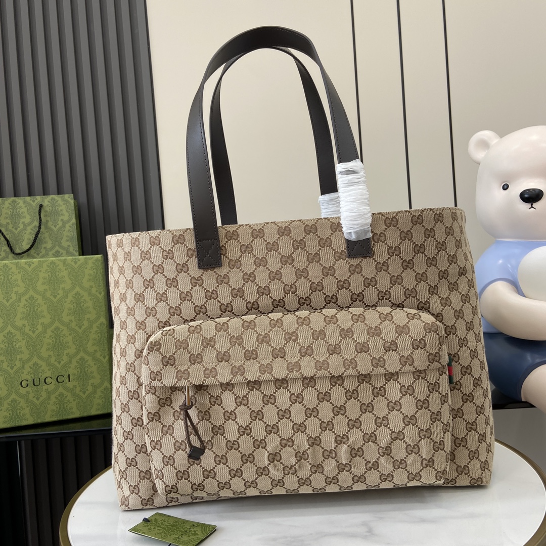 Bagsaaa Gvc*1 Large GG Tote Bag Beige 802166 - 45 x 32 x 15cm