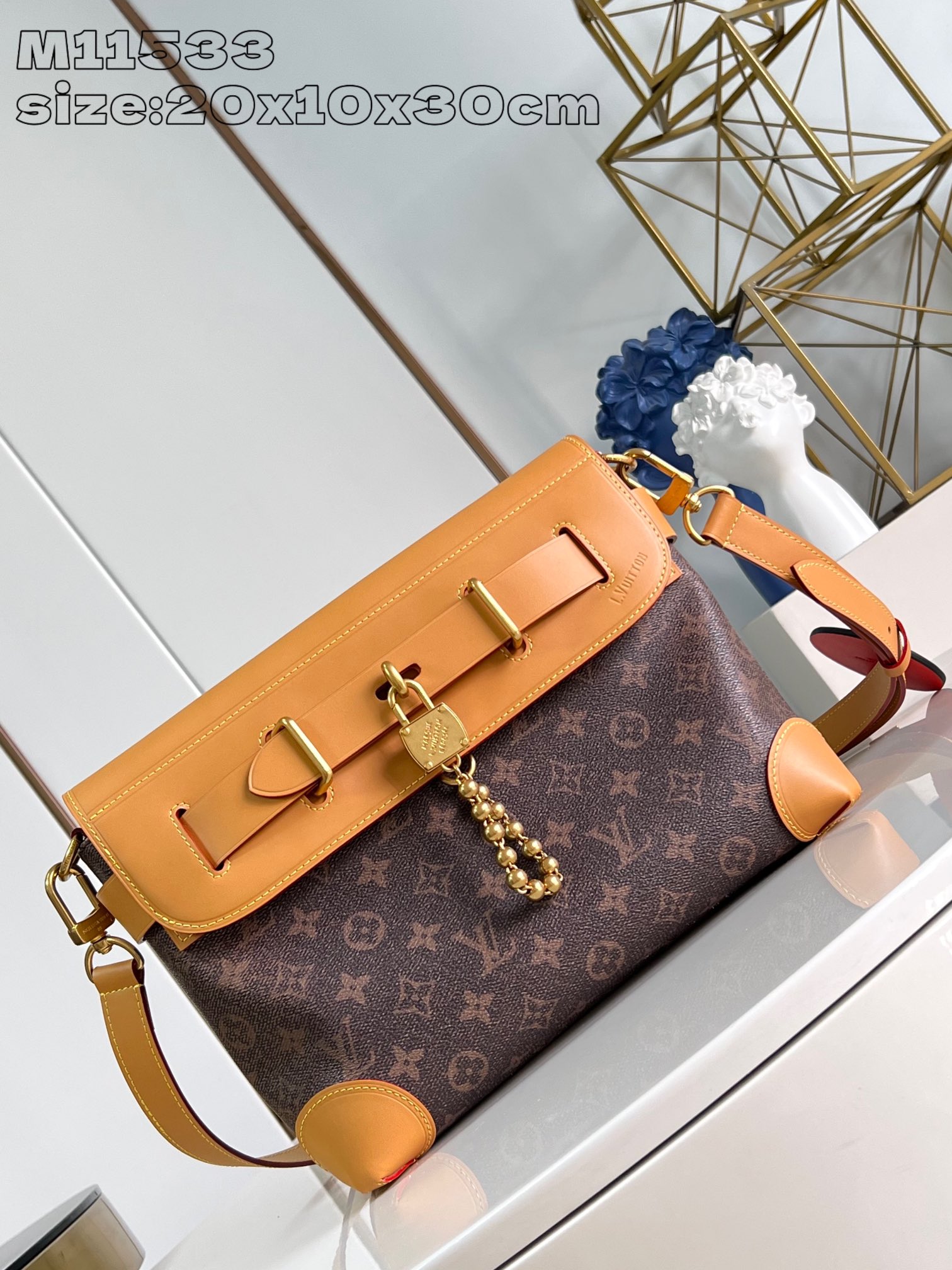 Bagsaaa L0vis Vvtt0n M11533 Steamer Crossbody Monogram Dust - 20 x 10 x 30 cm