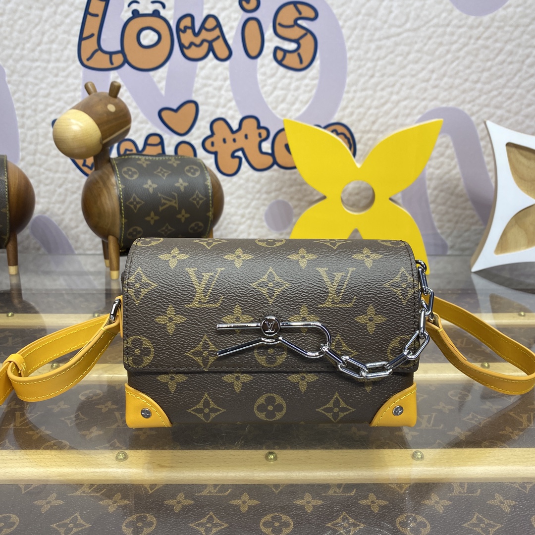 Bagsaaa L0vis Vvtt0n M12811 Steamer Bag Yellow - 18 x 11 x 6.5 cm