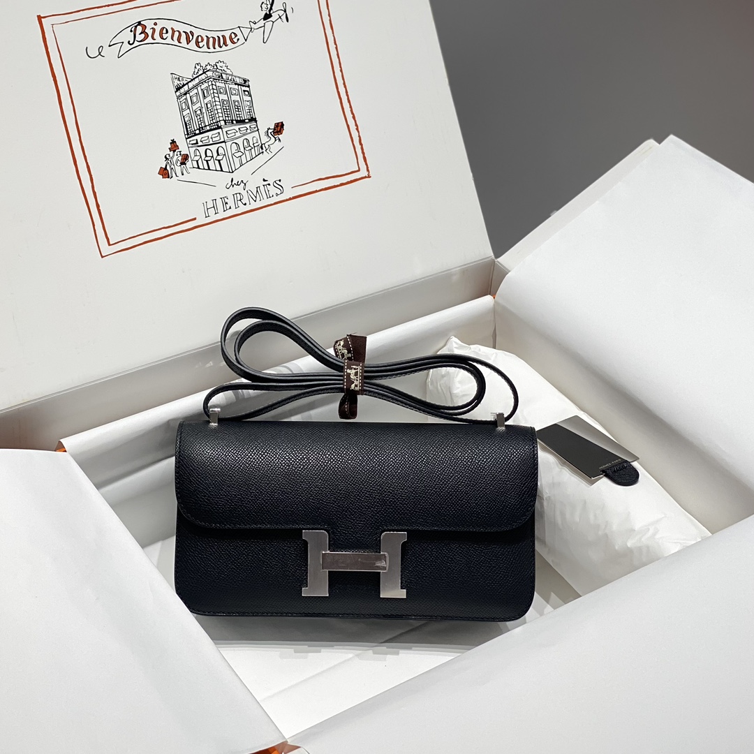Bagsaaa H**me5 Constance Elan Black & Silver - 24x12x4 cm