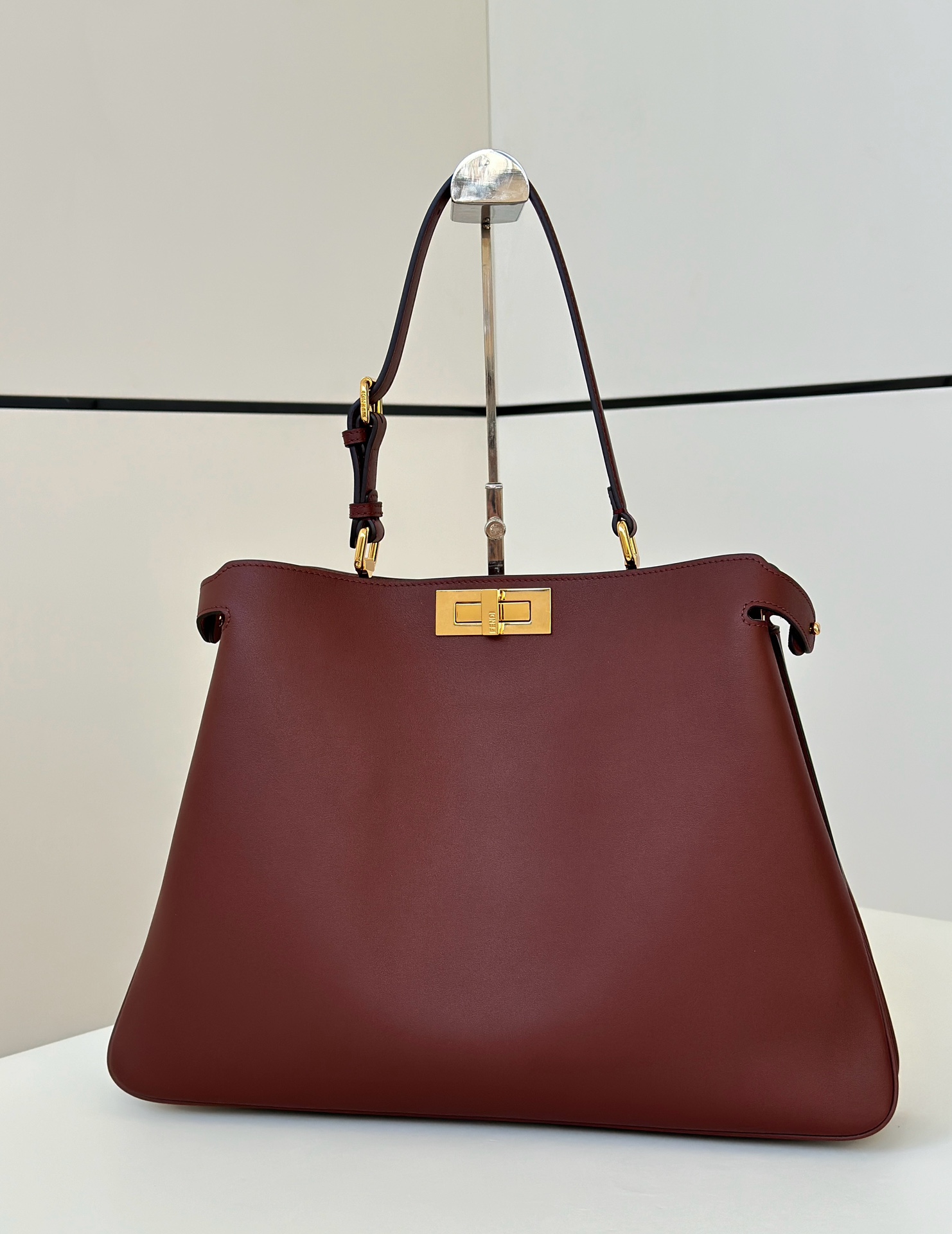 Bagsaaa Peekaboo Soft Large Dark brown leather bag - 40.5cm
