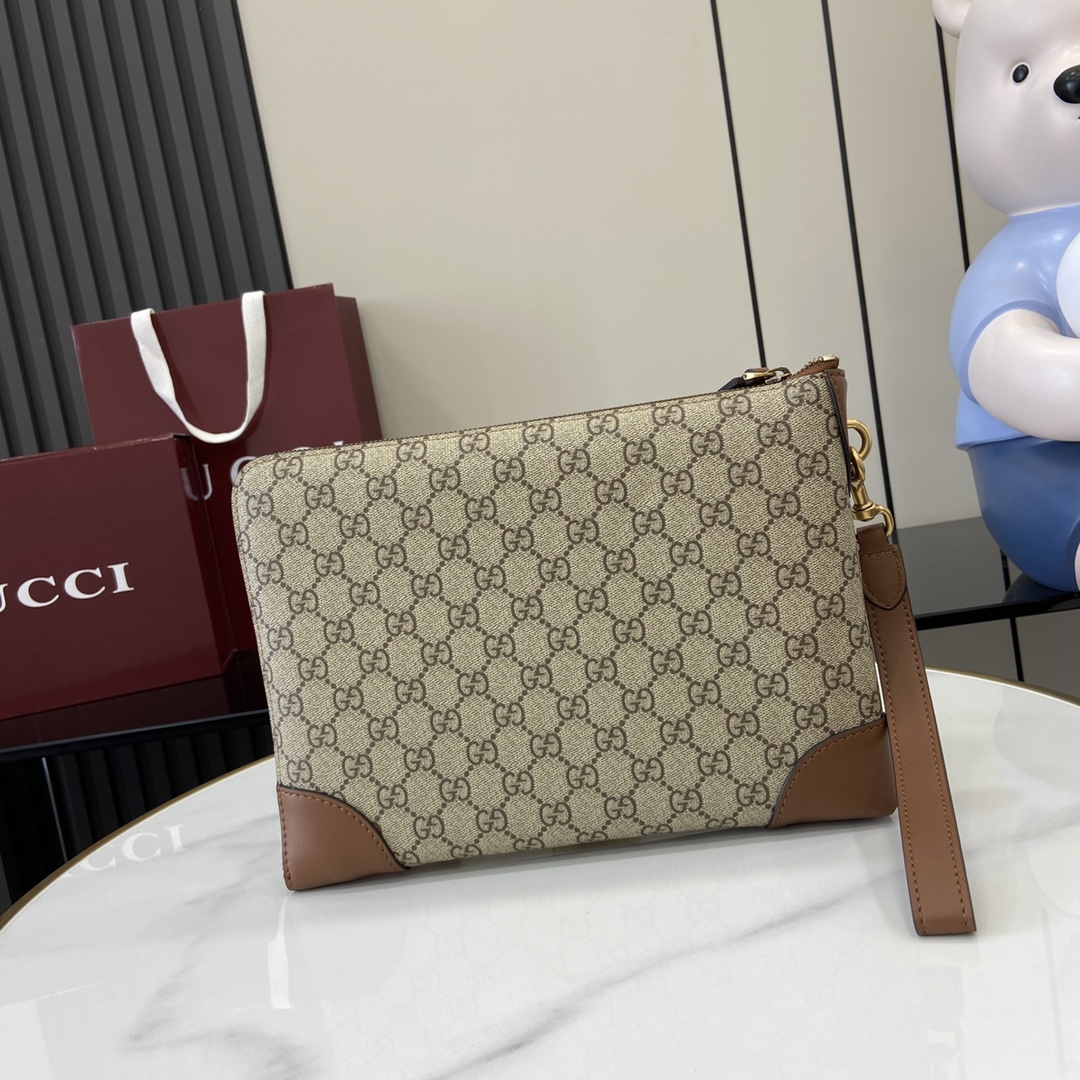 Bagsaaa Gvc*1 GG Emblem small business case 821156 beige & brown - 30cm