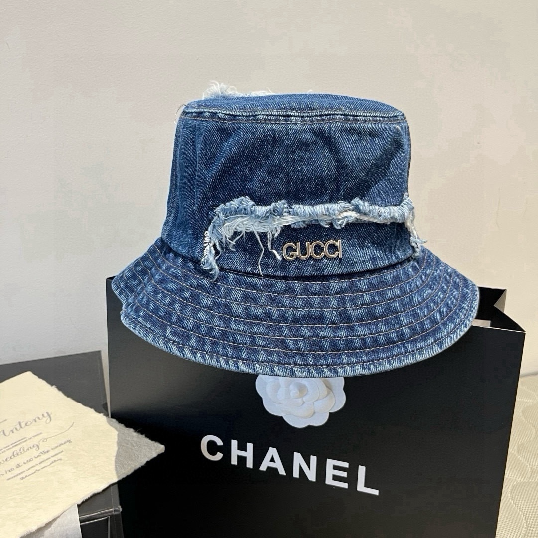 Bagsaaa Gvc*1 Denim Bucket Hat